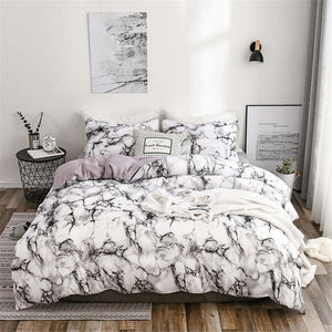 Nordic Modern Marble Duvet Cover and Bedding Set