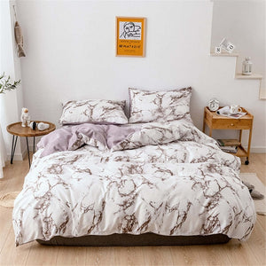 Nordic Modern Marble Duvet Cover and Bedding Set