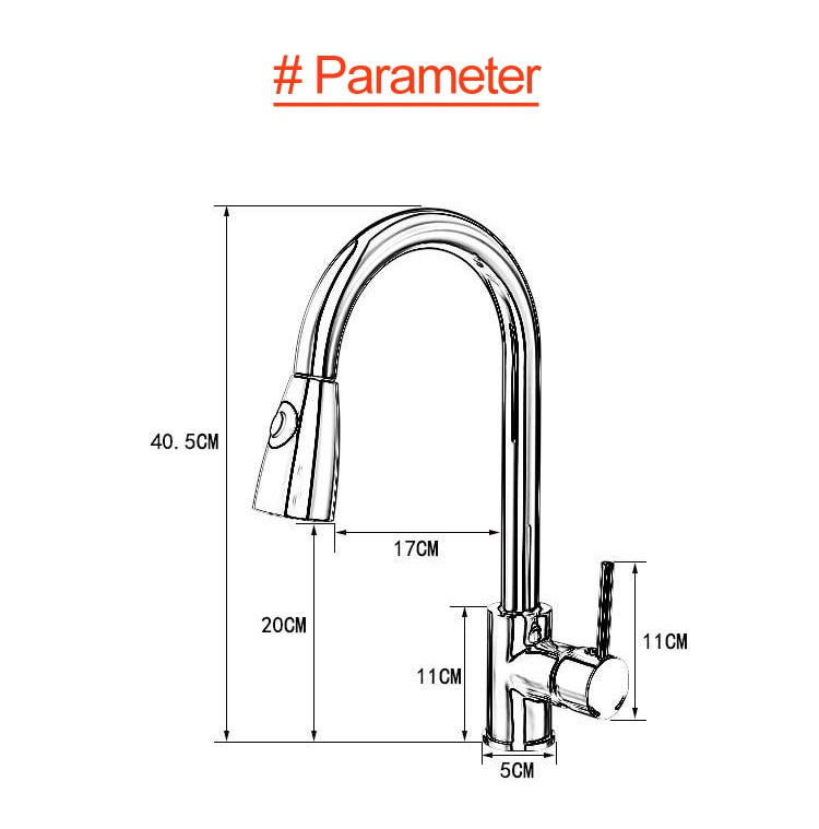 BORONNE Smart Sensor Kitchen Faucets