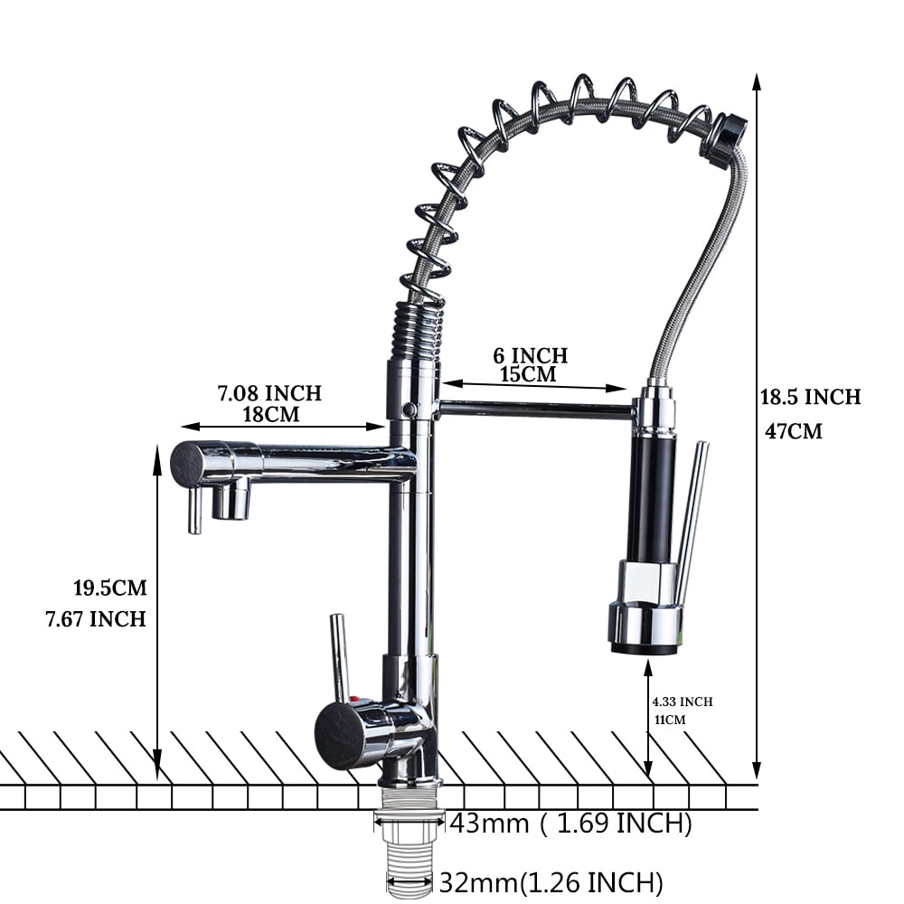 ENZANNO 360 Rotation Antique Kitchen Faucet