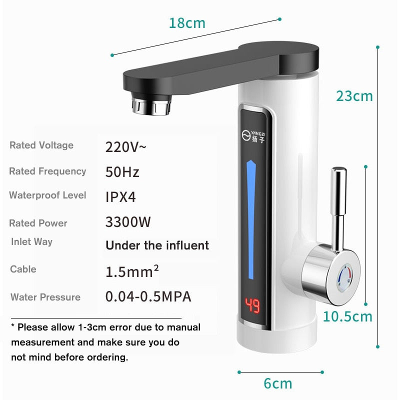 STRELLO 3300W Electric Hot Water-Heater Faucet