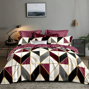 Geometric Deluxe Duvet Cover & Bedding Set