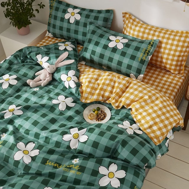 Nordic Flowers Duvet Cover and Bedding Set